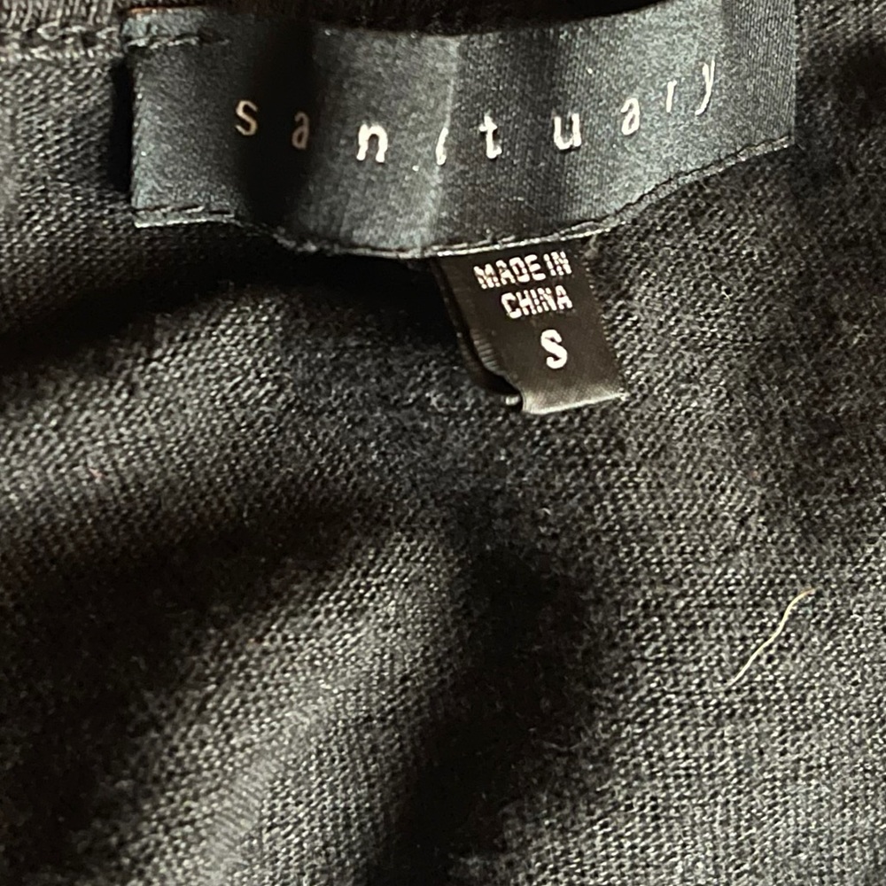 💰 5/25$ ♻️ Sanctuary Small Black Pocket Tee - Picture 4 of 7